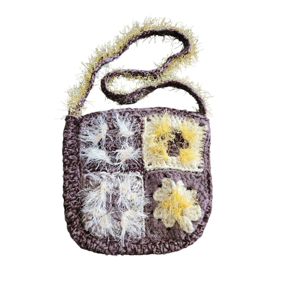 Crochet Handmade Granny Square Purse